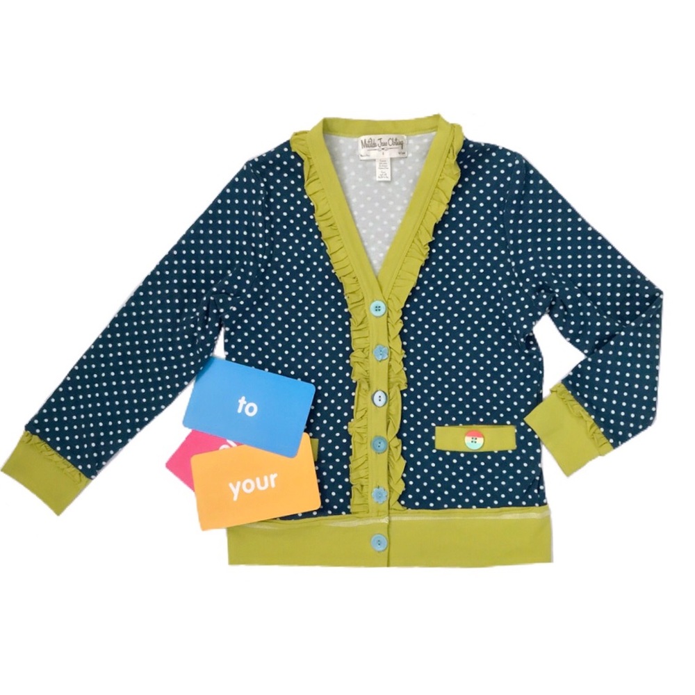 MATILDA JANE • Good Hart American Spoon Cardigan Ruffled Sweater Top - Picture 1 of 7